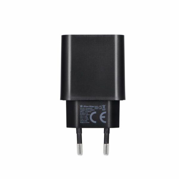 BLUE STAR travel charger Type C PD QC4.0 3A 25W TFB-TC-25WPD black