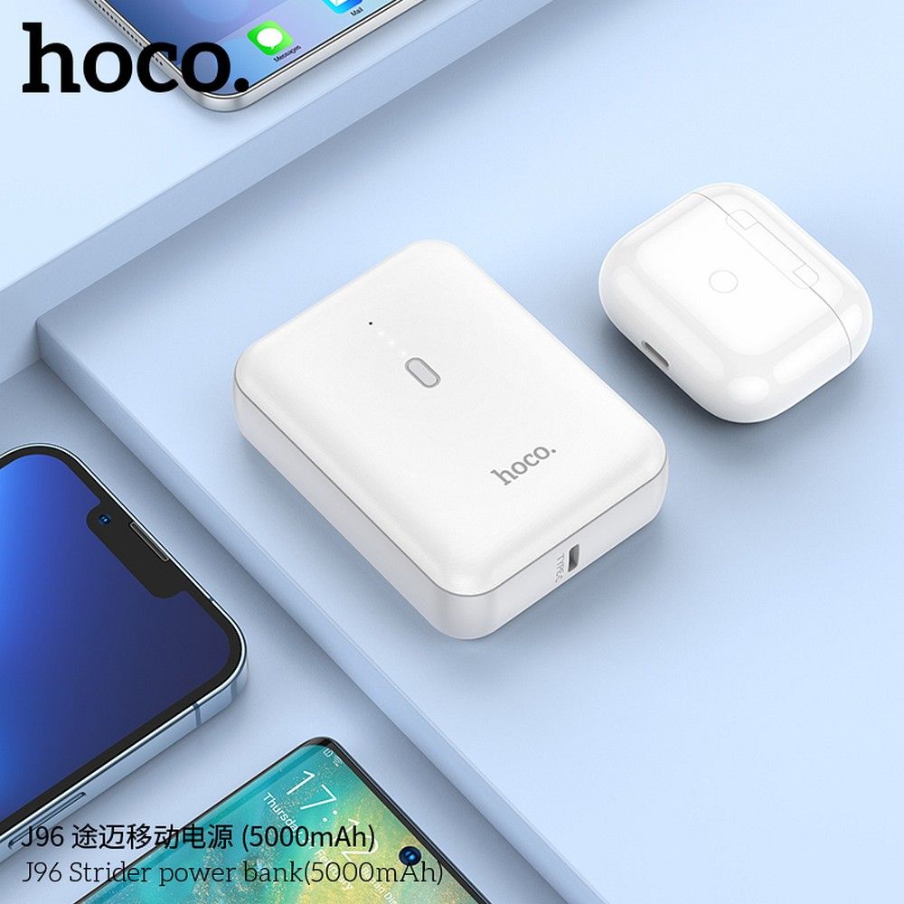 HOCO powerbank 5000 mAh 2A J96 white