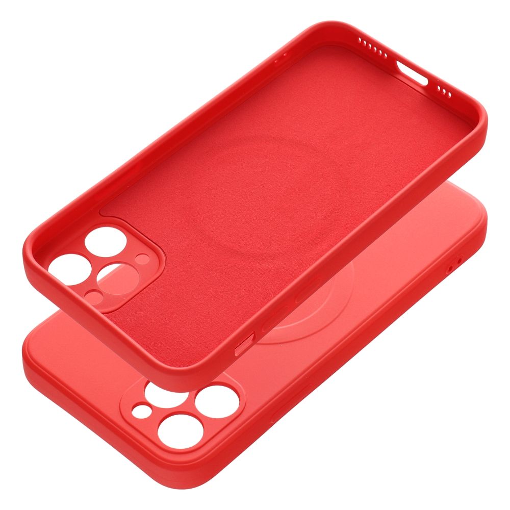 SILICONE MAG COVER case compatible with MagSafe for IPHONE 11 Pro red