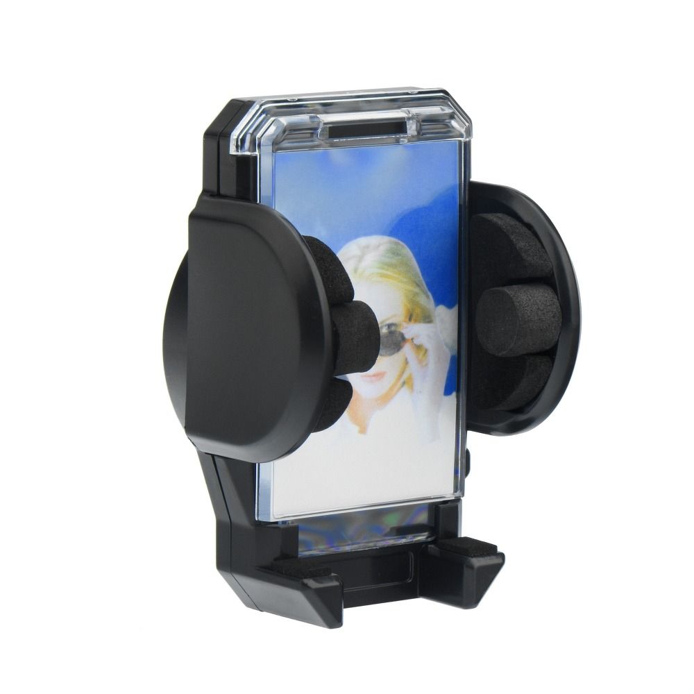 Car holder for windshield / dashboard with photo frame (17 cm) black