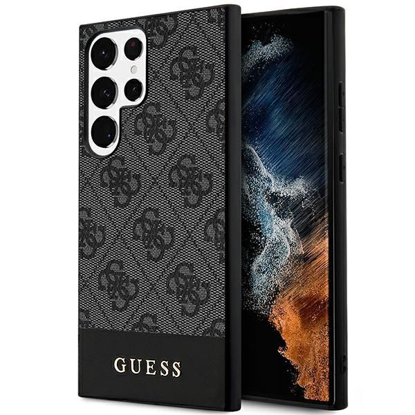 GUESS case for SAMSUNG S24 Ultra GUHCS24LG4GLGR (4G Bottom Stripe) black
