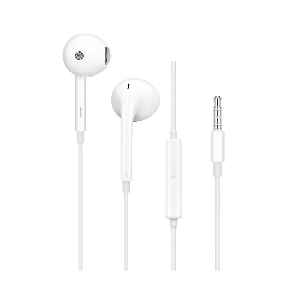 c91114e51a6e2065c012845f3682d872 OPPO original wire earphones Jack 3,5 mm with microphone MH135 white bulk
