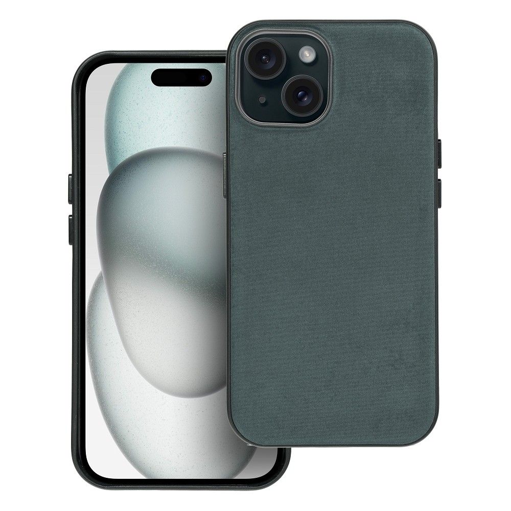 WOVEN MAG COVER case compatible with MagSafe for IPHONE 15 green