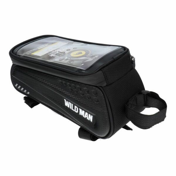WILDMAN traveling bag for bicycle frame with zipper ES3 1L ( 4"- 7" ) black