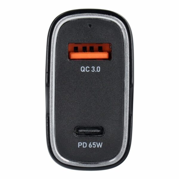 Car charger USB A + Type C PD QC3.0 3A 83W CC53-1A1C black