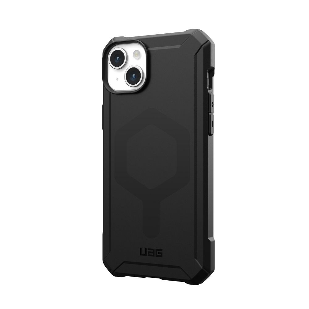 UAG Urban Armor Gear case ESSENTIAL compatible with MagSafe for IPHONE 15 Plus black