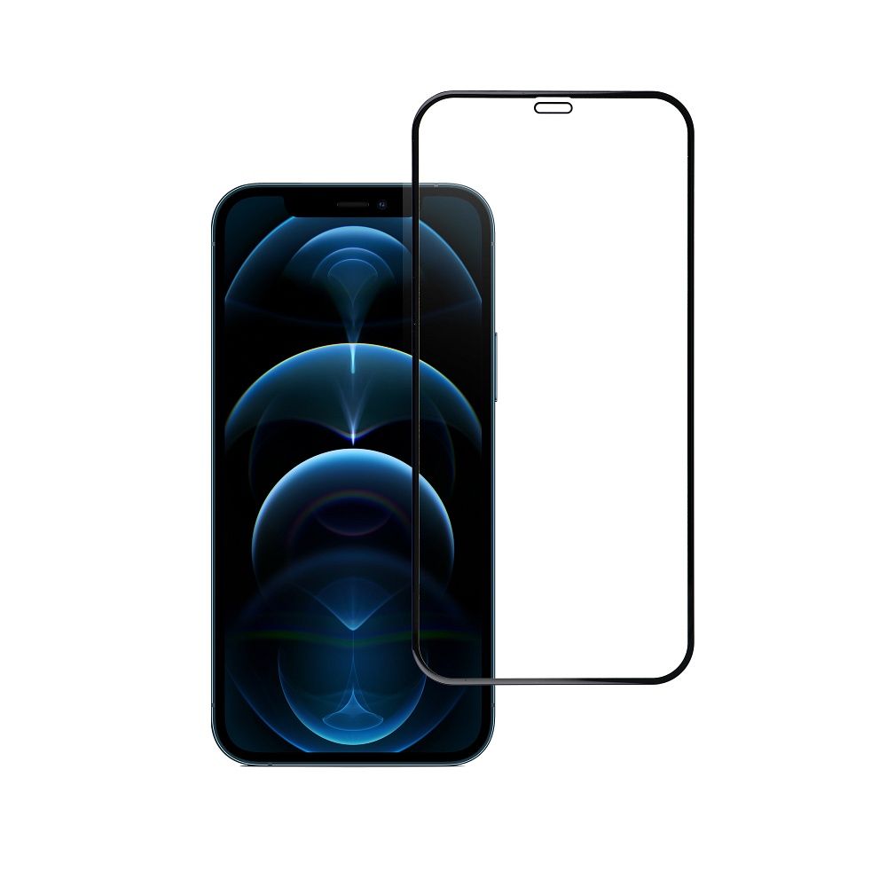 ca83d42d5d6f668844e91c68bceedf81 Tempered Glass Blue Star - APP IPHONE 12/12 Pro 5D Full Cover black