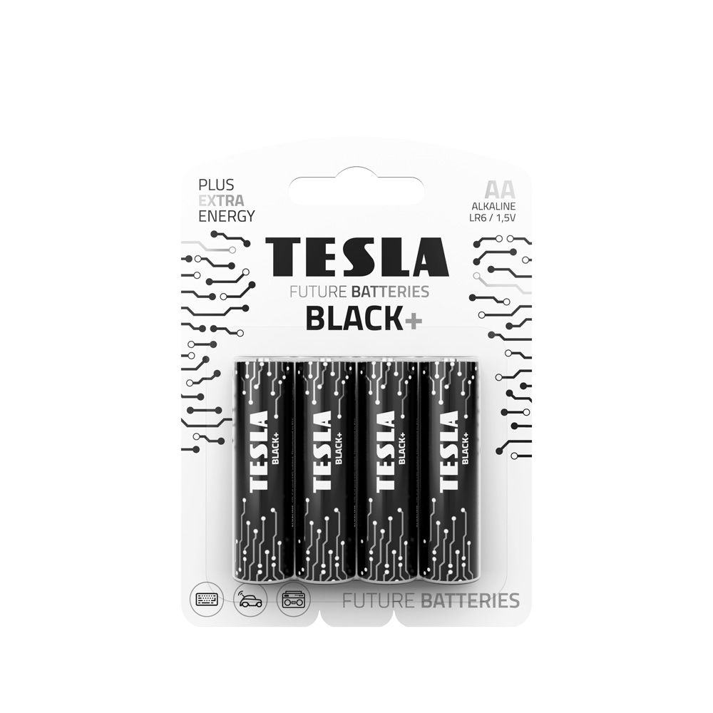TESLA alkaline battery R6 (AA) BLACK+ [4x120] 4 pcs