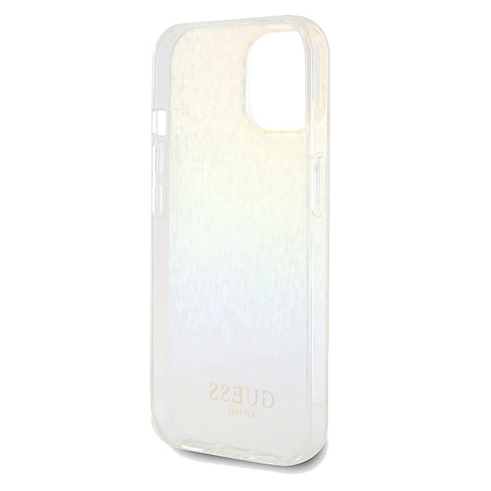 GUESS case for IPHONE 14 GUHCP14SHDECMI (IML Faceted Mirror / disco iridescent) multicolor