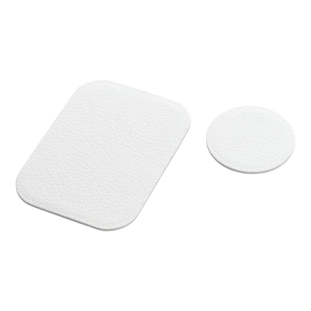 cb3f46e145715b1700a03ad9eed324ed Badget for magnet car holder leather white
