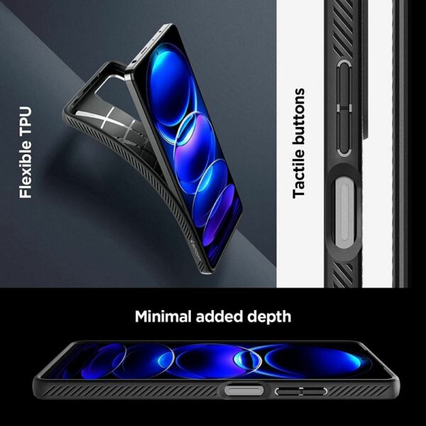 SPIGEN case LIQUID AIR for XIAOMI Redmi Note 12 Pro 5G / POCO X5 Pro 5G matte black