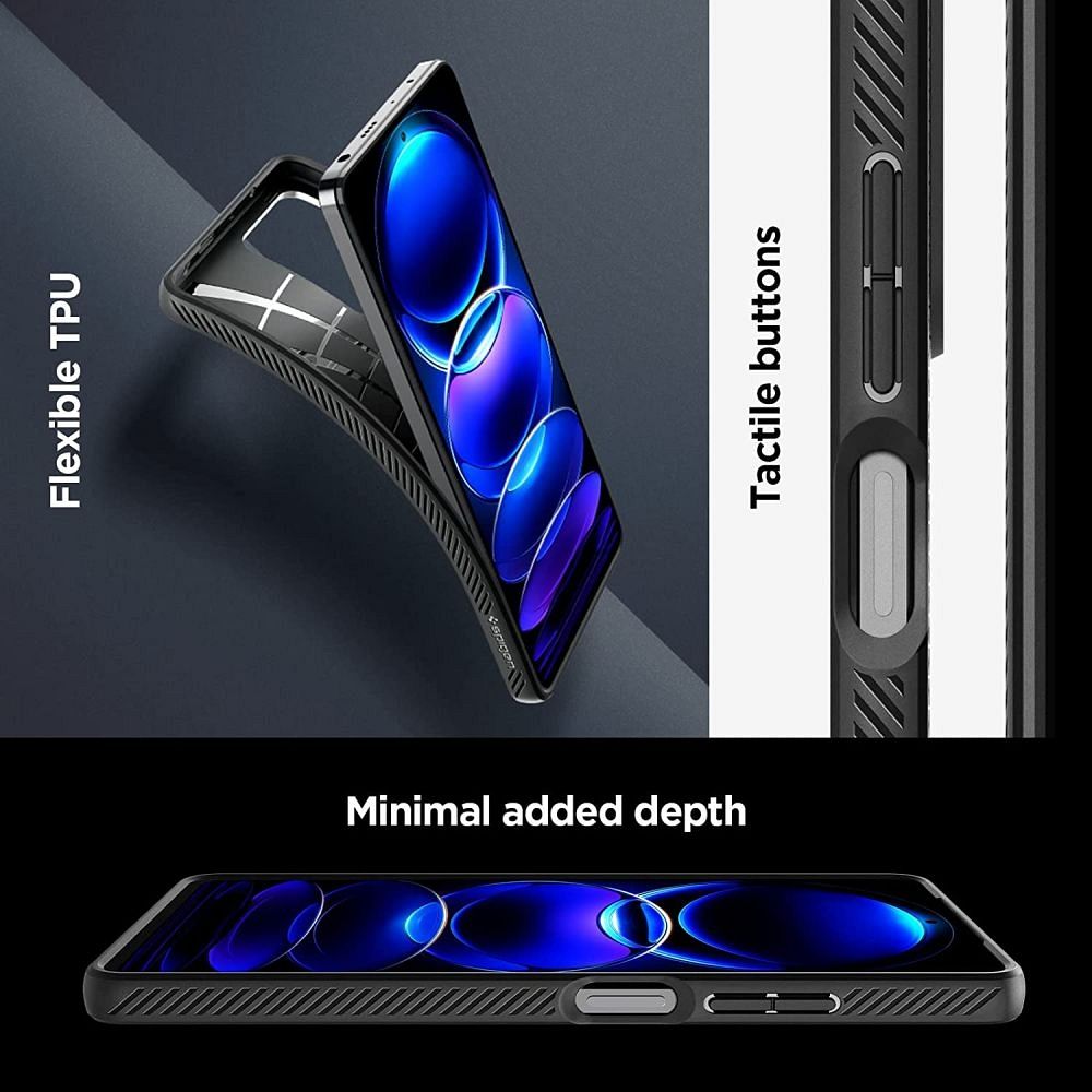 SPIGEN case LIQUID AIR for XIAOMI Redmi Note 12 Pro 5G / POCO X5 Pro 5G matte black