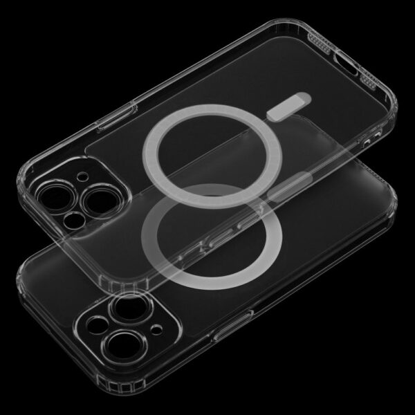 FROST MAG COVER case with camera protection compatible with MagSafe for IPHONE 14 transparent