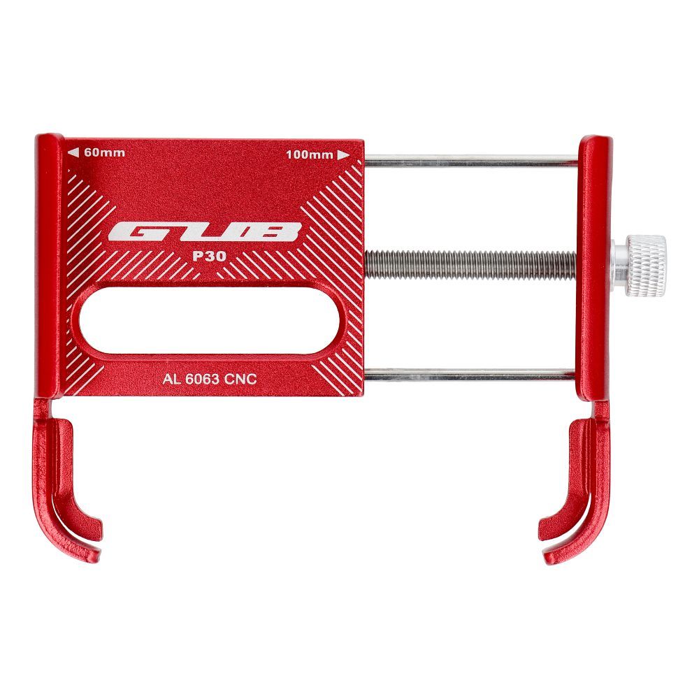 GUB bike holder for mobile phone P30 Aluminium red