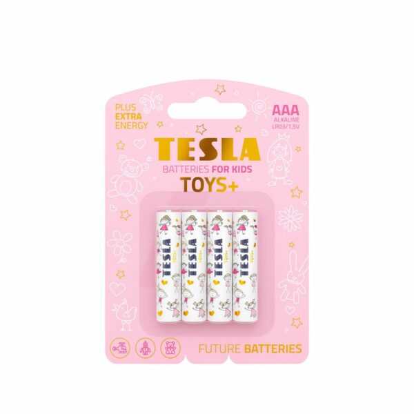 TESLA alkaline battery R3 (AAA) TOYS+ GIRL [4x120] 4 pcs