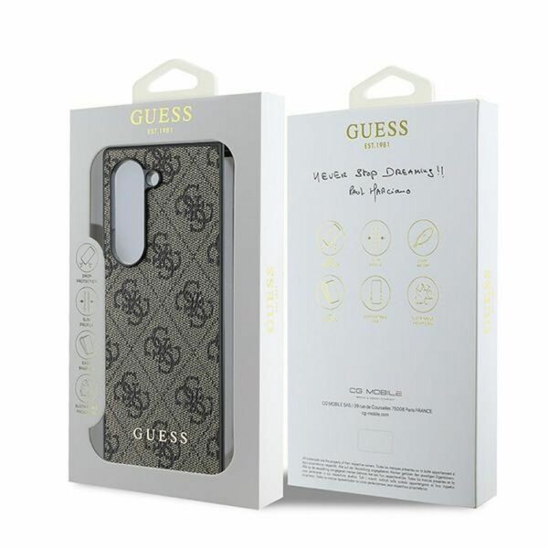 GUESS case for SAMSUNG Z Fold 6 GUHCZFD6GF4GBR (HC PU 4G Charm) brown