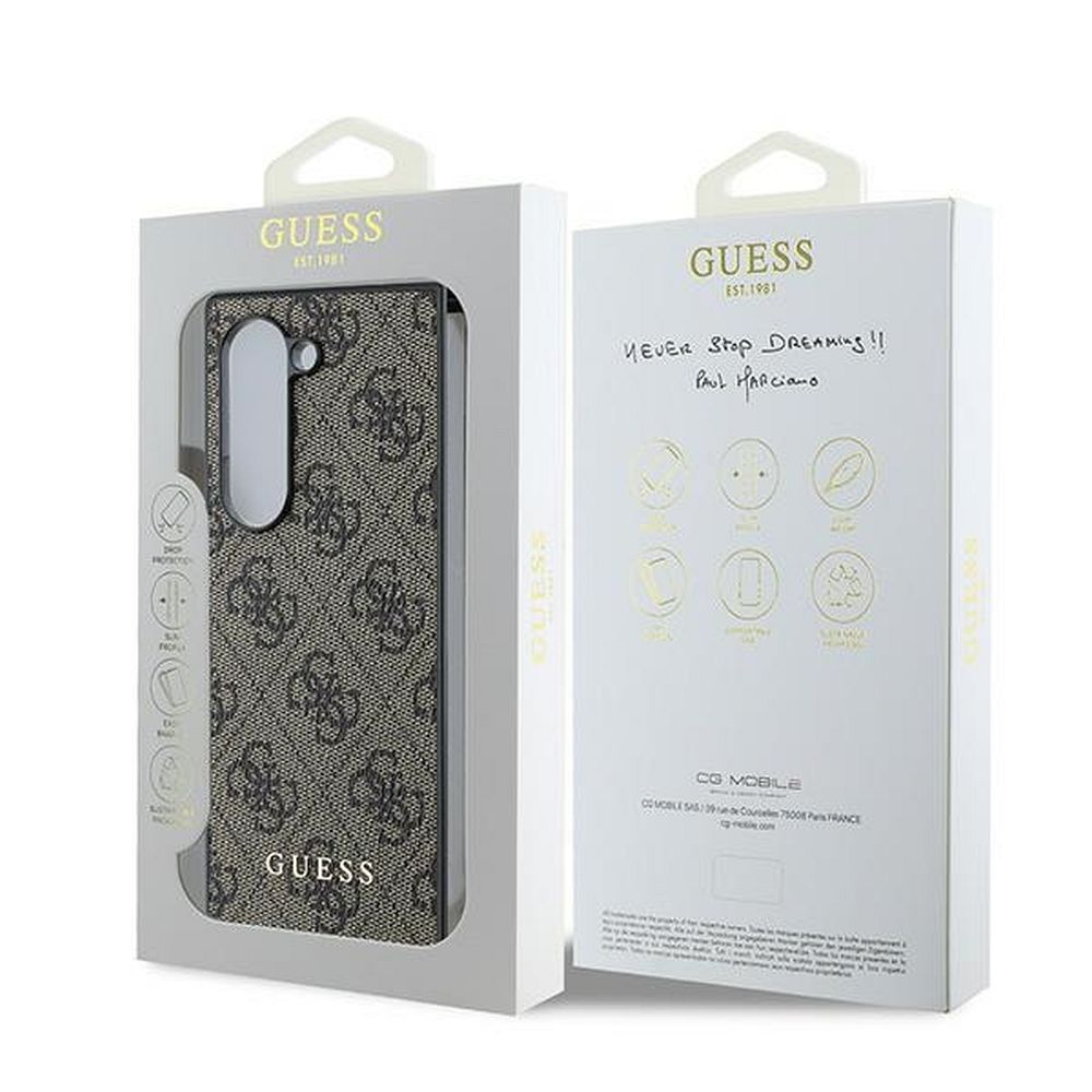 GUESS case for SAMSUNG Z Fold 6 GUHCZFD6GF4GBR (HC PU 4G Charm) brown