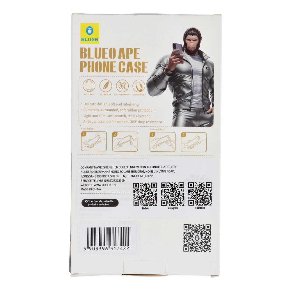 BLUEO APE Phone Case - Apple iPhone 16 Pro gray