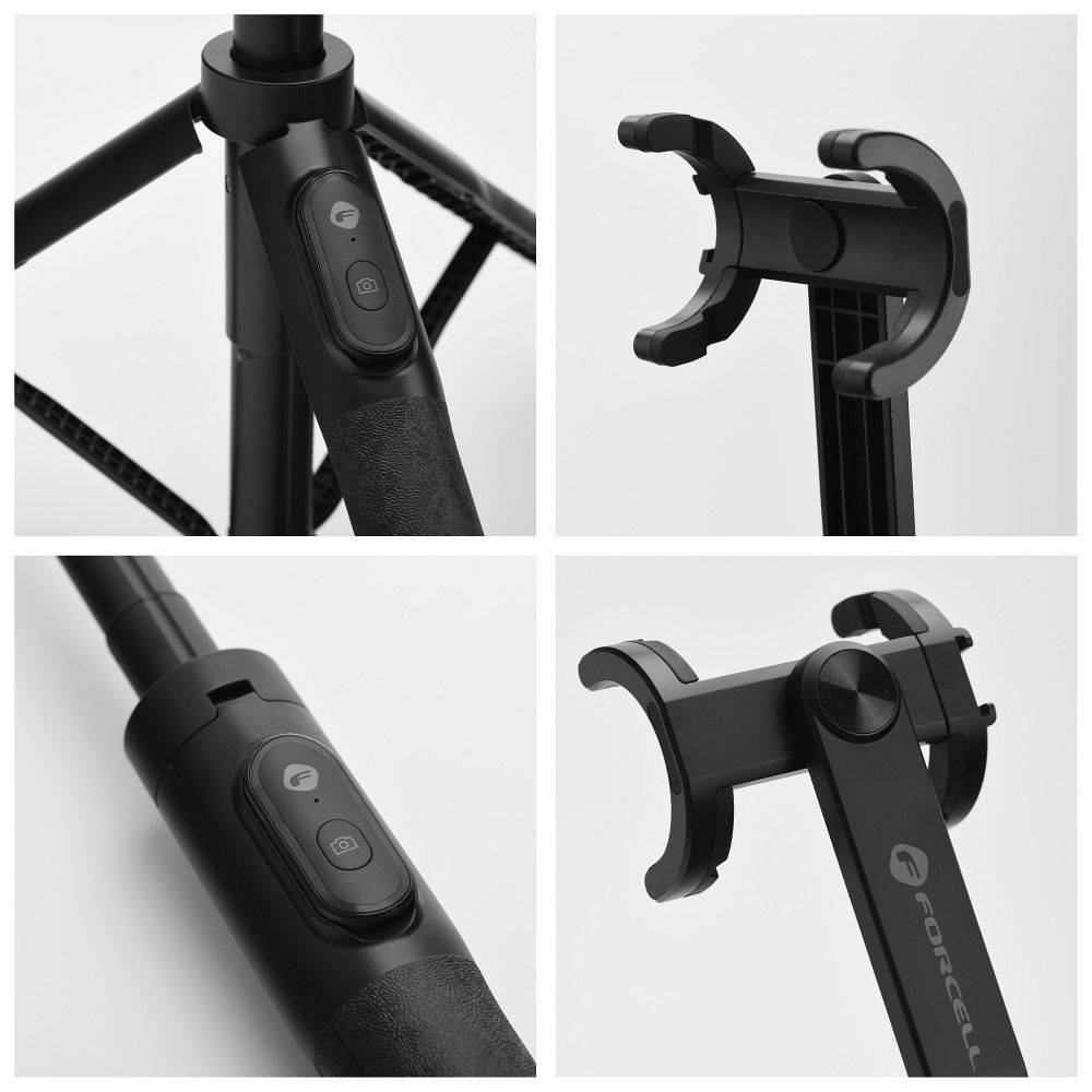 FORCELL F-GRIP S150XL selfie stick with wireless remote control tripod black