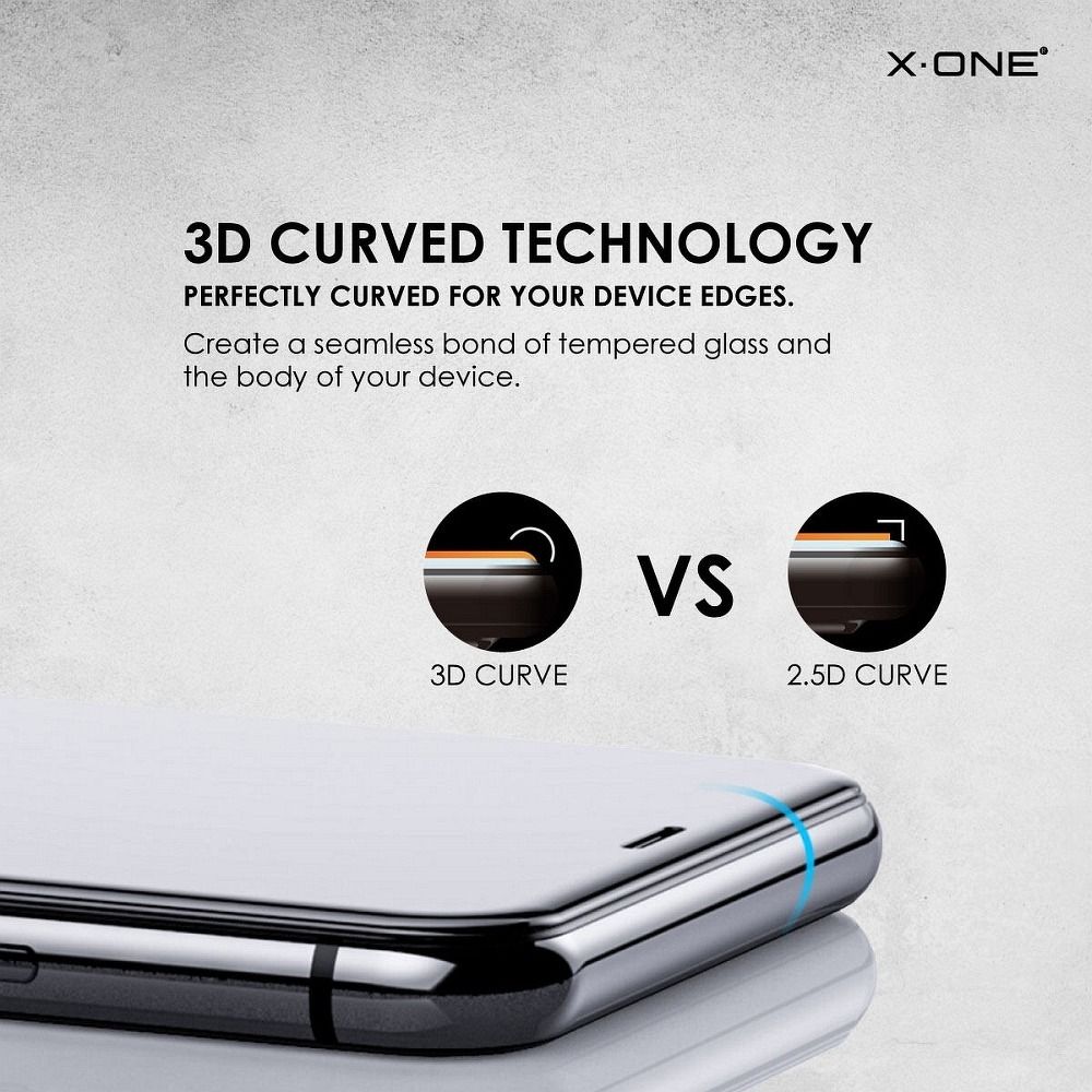 cc73a547ee2ba86a99c0cea63e7c5776 X-ONE Full Cover Extra Strong Matte - for iPhone 12/12 Pro tempered glass 9H