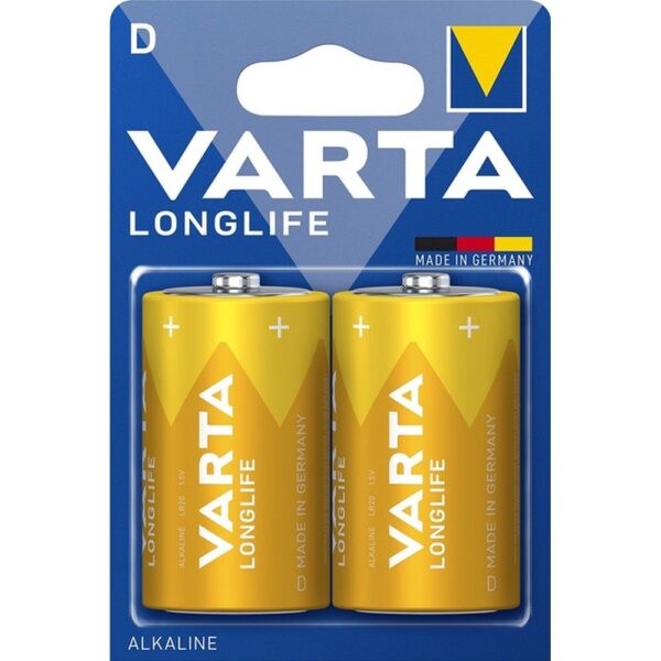 ccc0aa2385f46f4ac4d6b1e57e07a623 VARTA alkaline battery R20 (Type D) Longlife 2 pcs