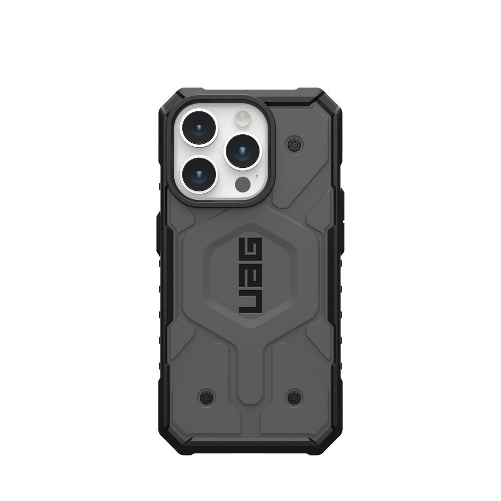 UAG Urban Armor Gear case PATHFINDER compatible with Magsafe for IPHONE 15 Pro silver