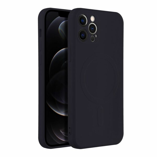 SILICONE MAG COVER case compatible with MagSafe for IPHONE 12 Pro black