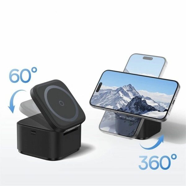 BASEUS wireless charger 2in1 compatible with MagSafe 3A 20W BS-W531 black
