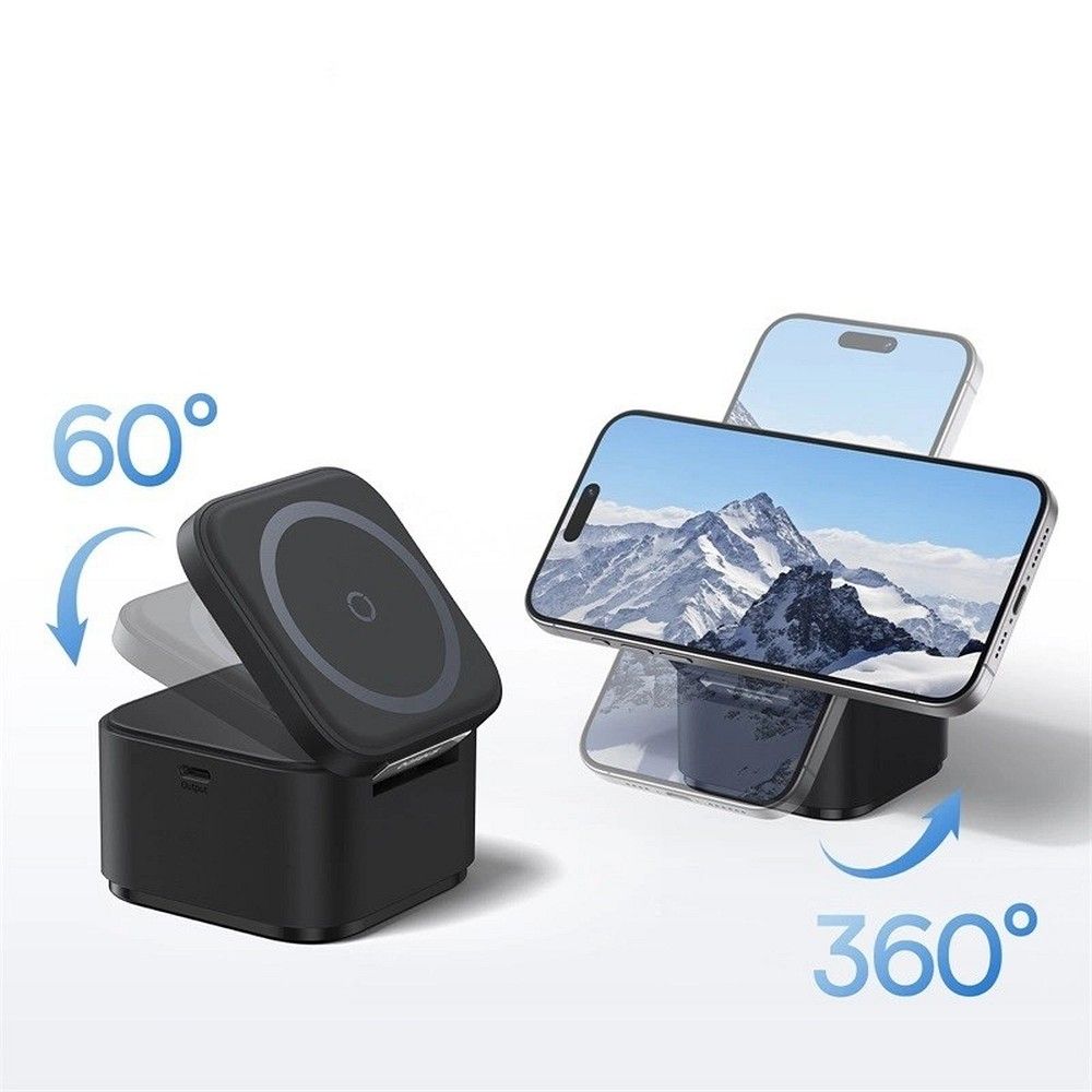 BASEUS wireless charger 2in1 compatible with MagSafe 3A 20W BS-W531 black