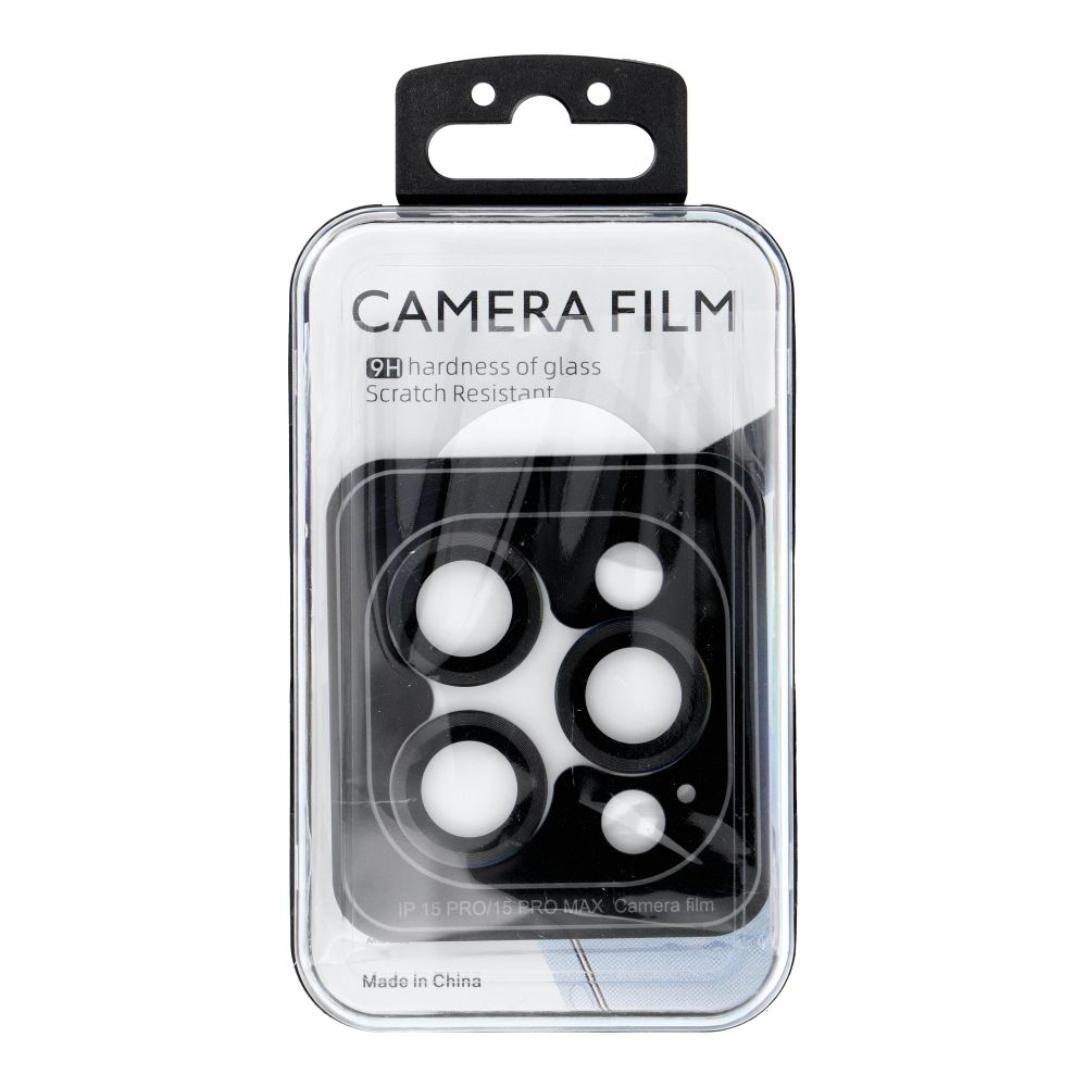 Camera PROTECTOR 9H for IPHONE 15 PRO / 15 PRO MAX balck