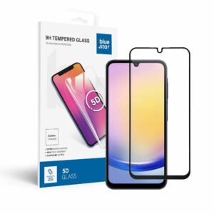 Tempered Glass Blue Star - SAMSUNG A25 5G Full Face (full glue with frame/small size) - black Tempered Glass Blue Star