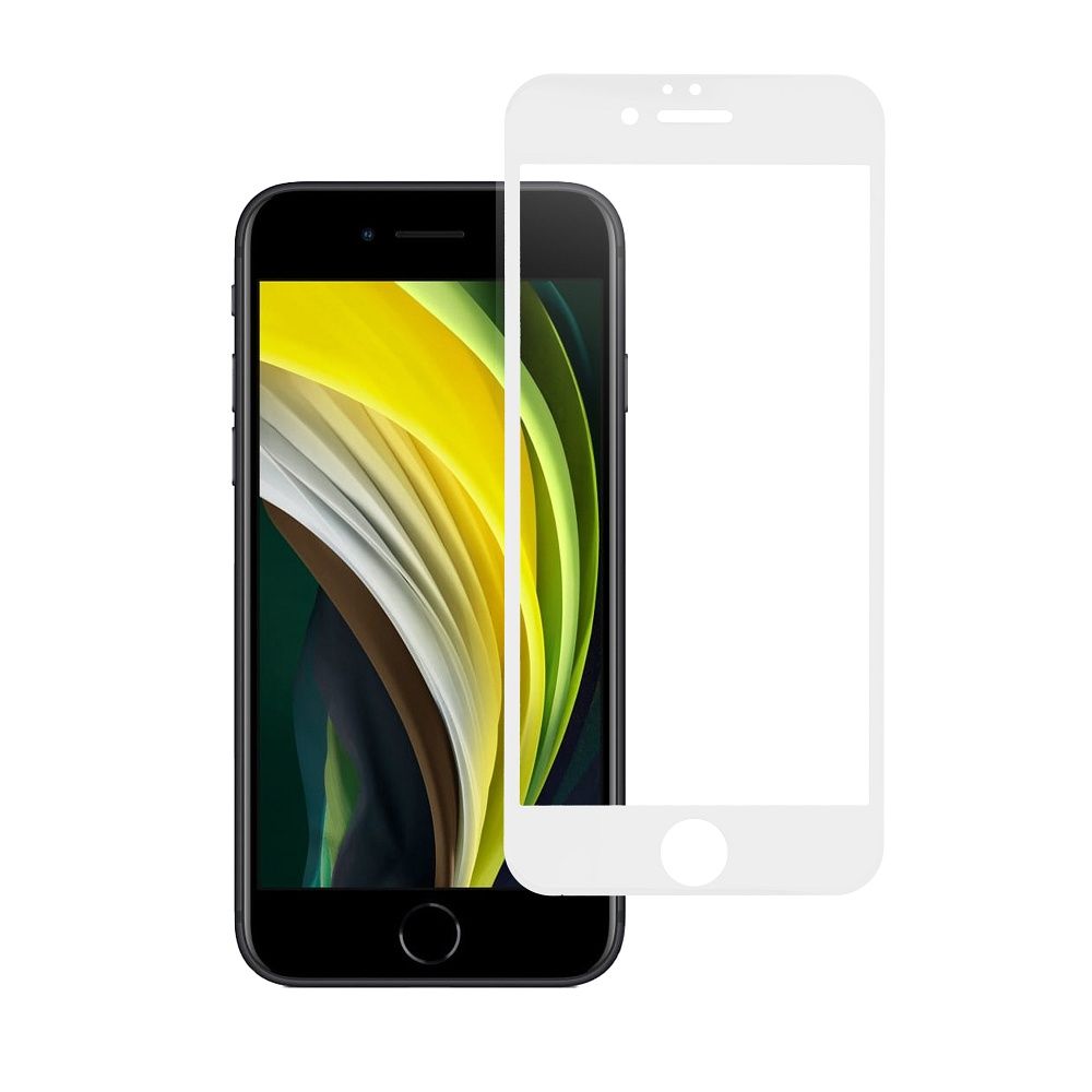 ce6a572eeb76cf341eb4e0625279b933 Tempered Glass Blue Star - APP IPHONE 6 5D Full Cover white tempered glass