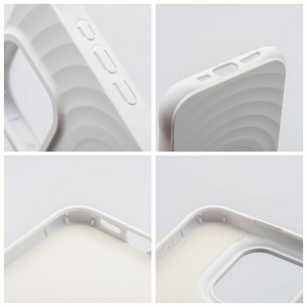 Silicone Zephyr Mag Cover compatible with MagSafe do IPHONE 15 PRO white