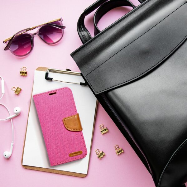 CANVAS Book case for XIAOMI Redmi 13C / POCO C65 pink