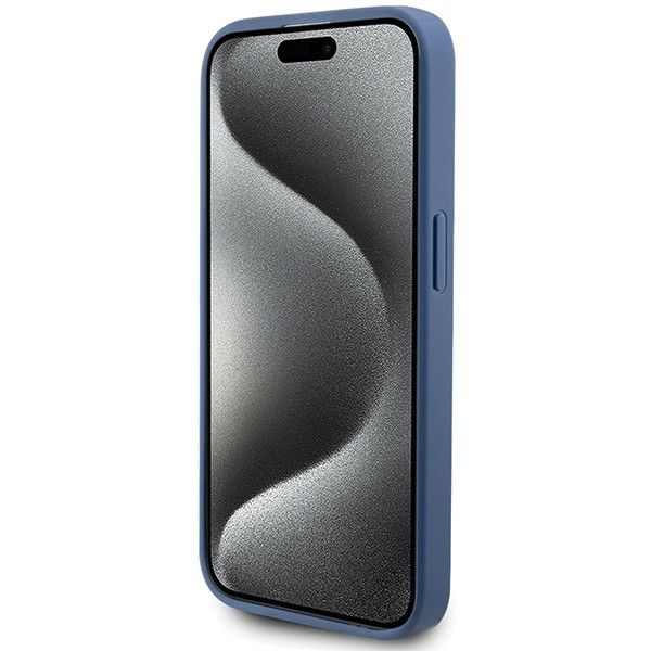 GUESS case for IPHONE 14 Pro Max compatible with MagSafe GUHMP14XG4GFRB (4G Ring classic logo) blue