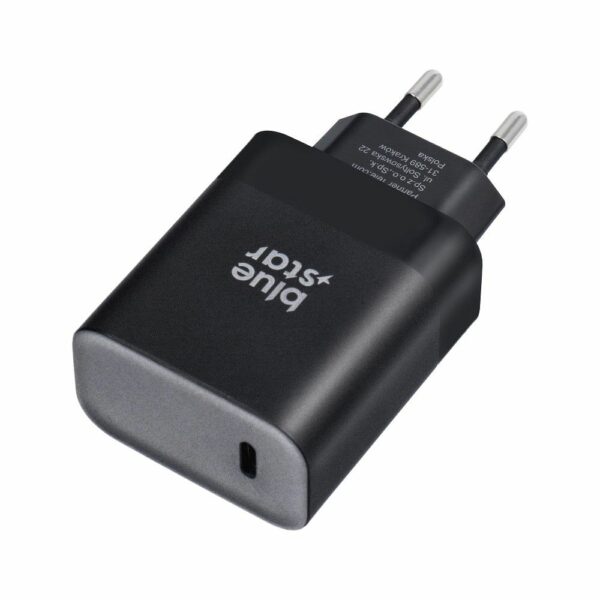 BLUE STAR travel charger Type C + cable Type C to Type C PD QC4.0 3A 45W TFB-TC-45WPD black