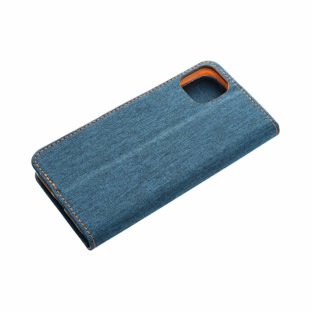 cf642b70c9269f634e480e93b36ee1b8 CANVAS Book case for SAMSUNG A14 4G / A14 5G navy blue