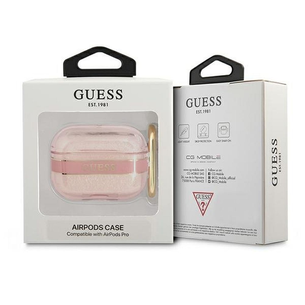 GUESS case for APPLE AirPods Pro GUAPHHTSP (Strap Collection) pink