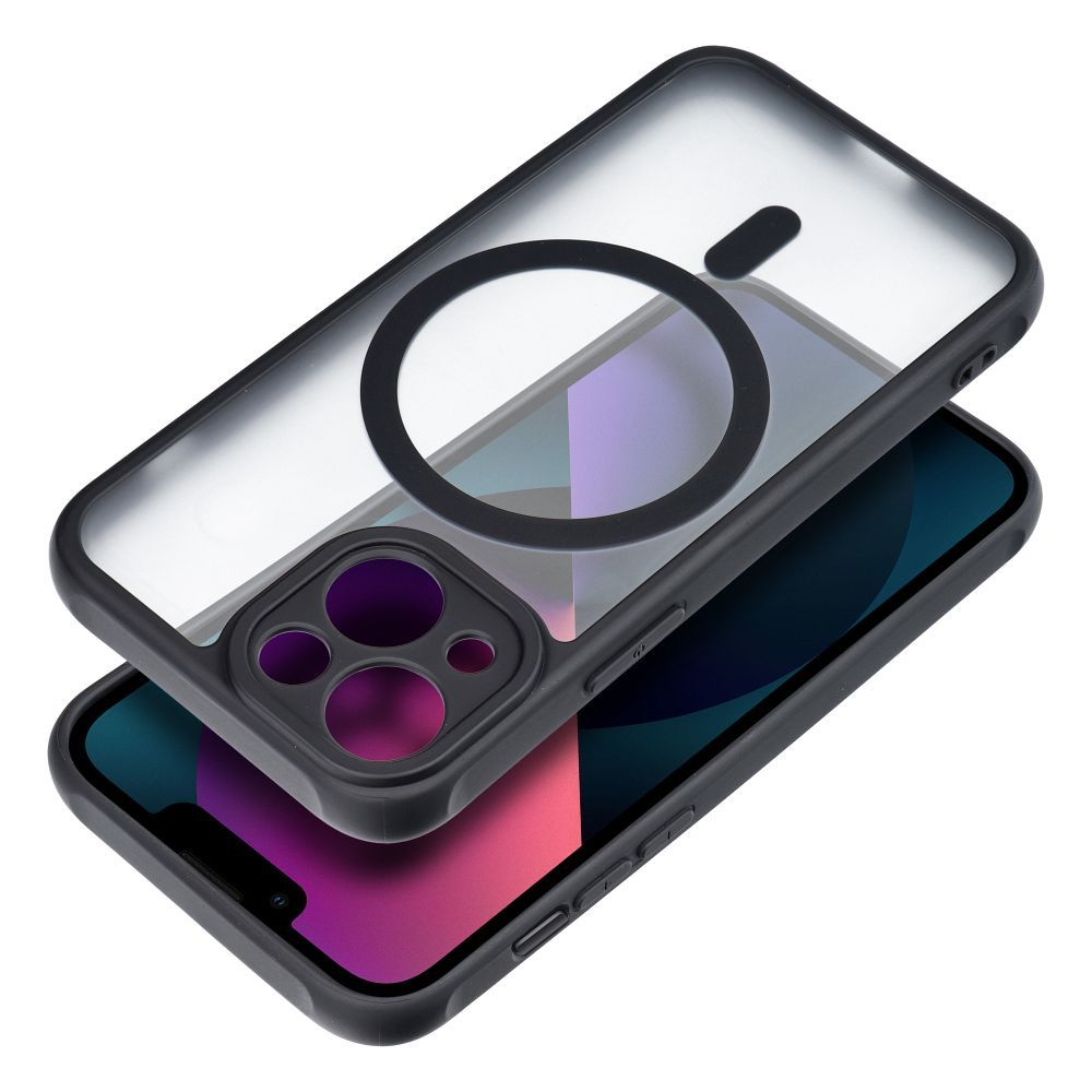 FULL MATTE MAG COVER case compatible with MagSafe for IPHONE 13 black