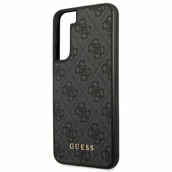 GUESS case for SAMSUNG S22 GUHCS22SG4GFGR (4G Metal Gold Logo) grey