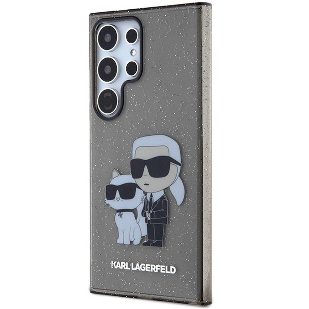 KARL LAGERFELD case for SAMSUNG S24 Ultra KLHCS24LHNKCTGK (IML GLIT NFT K&C) black