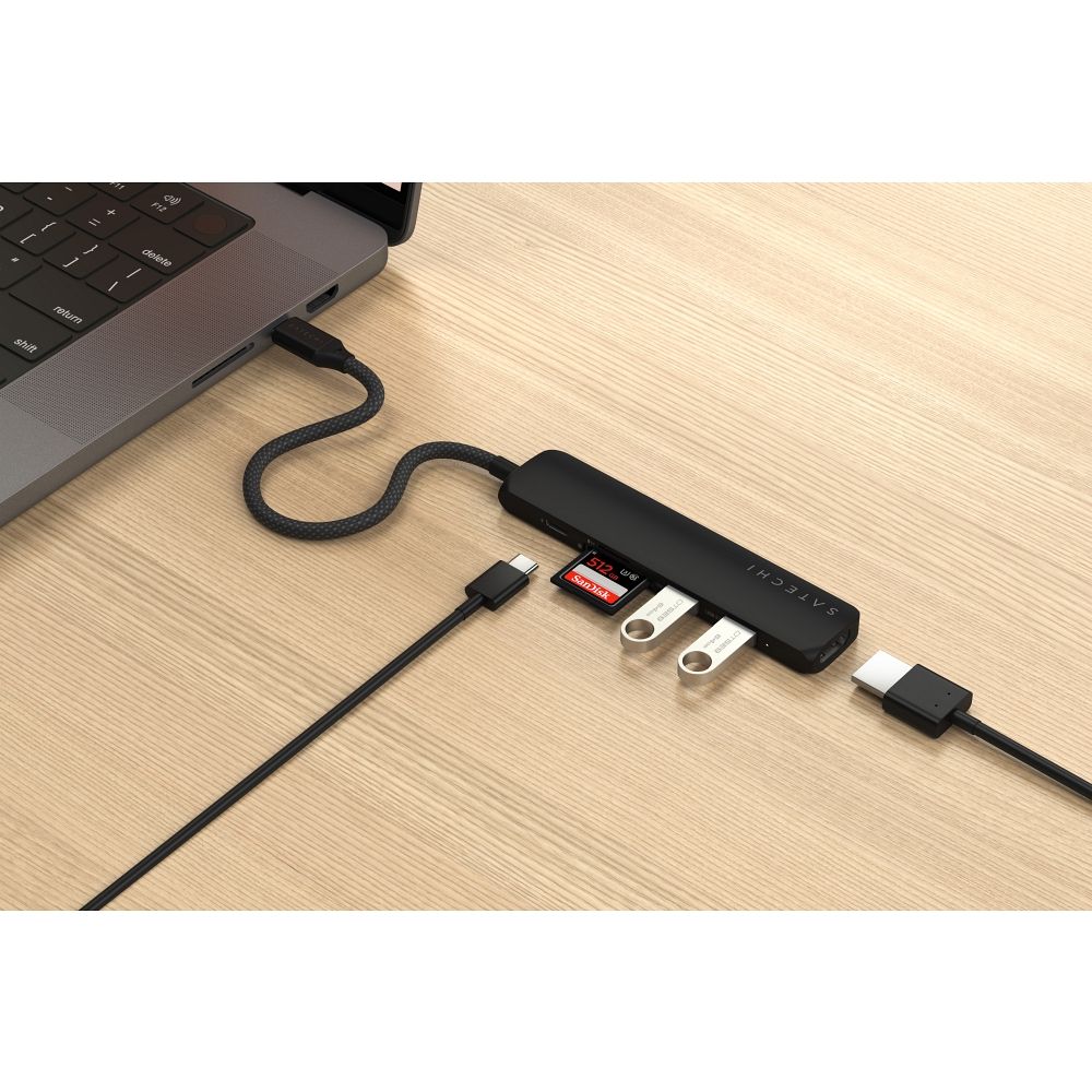 SATECHI adapter HUB 6in1 Type C ST-P6SK black
