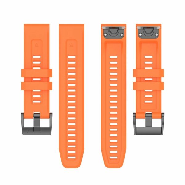 Silicone strap for GARMIN FENIX 3 / 3HR / 5X / 6X / 6X Pro / 7X / 7X Pro orange (8)