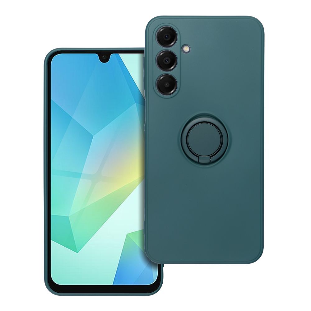 SILICONE RING case for SAMSUNG A16 5G / A16 4G green