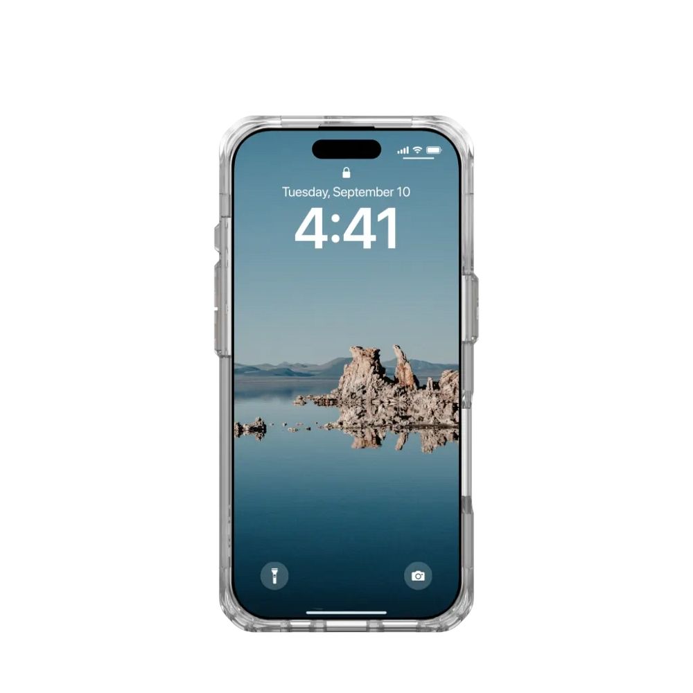UAG Urban Armor Gear case PLYO compatible with MagSafe for IPHONE 16 Pro ice / gold