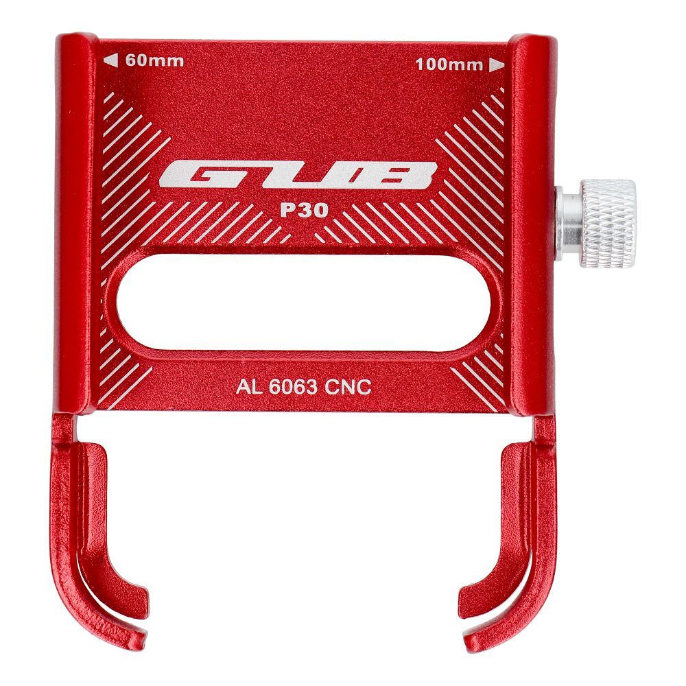 GUB bike holder for mobile phone P30 Aluminium red