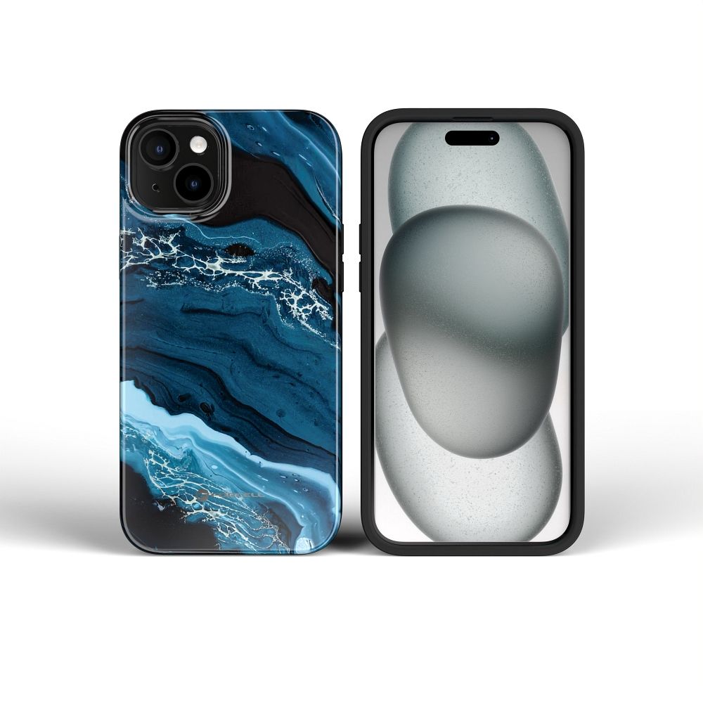 FORCELL F-PROTECT Mirage, Military Drop-Tested case compatible with MagSafe for IPHONE 15 deep sea