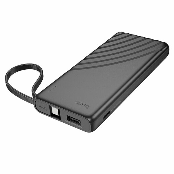 HOCO powerbank 5000 mAh with built-in cable Type C 2A J129 black