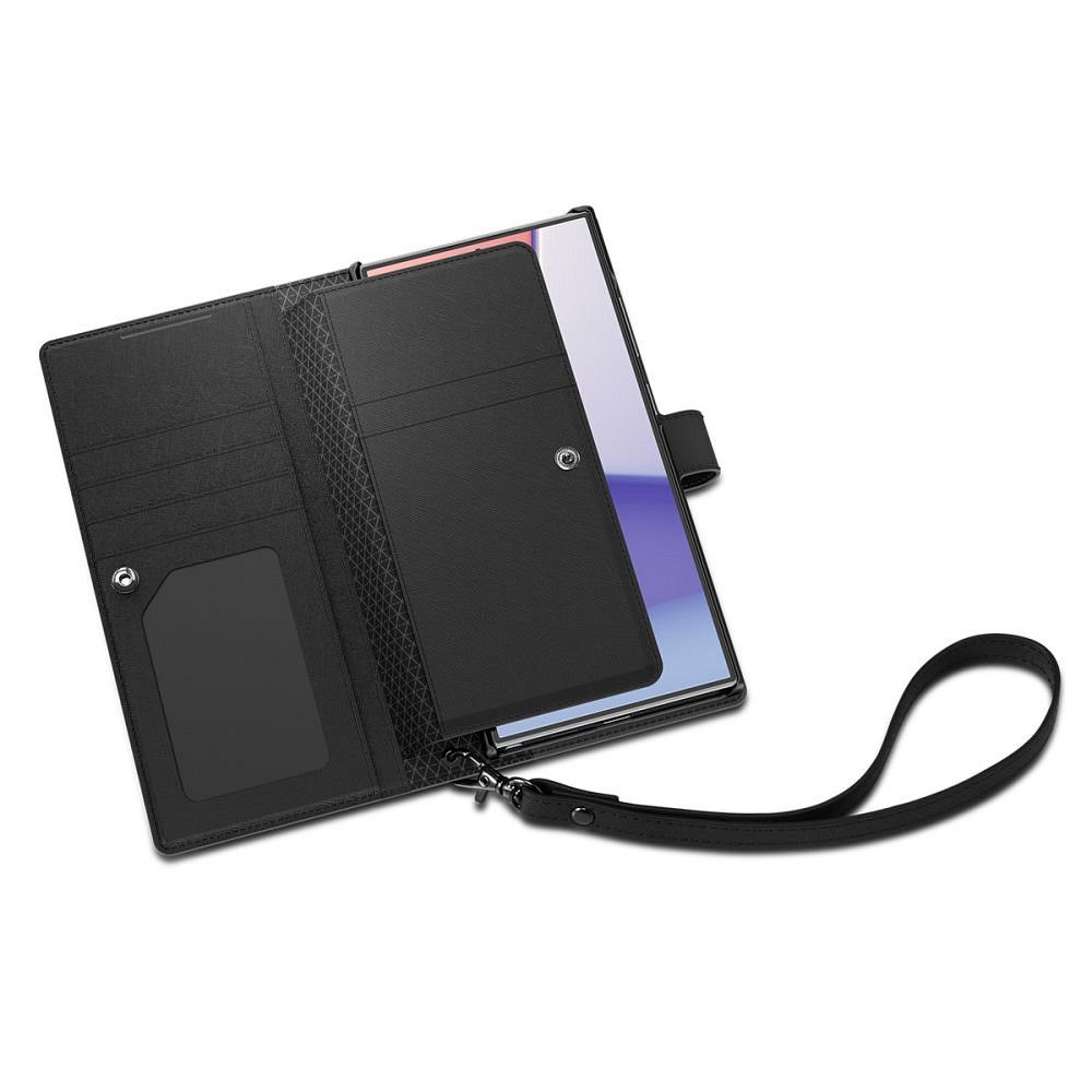 SPIGEN WALLET S Plus book for SAMSUNG S24 Ultra black