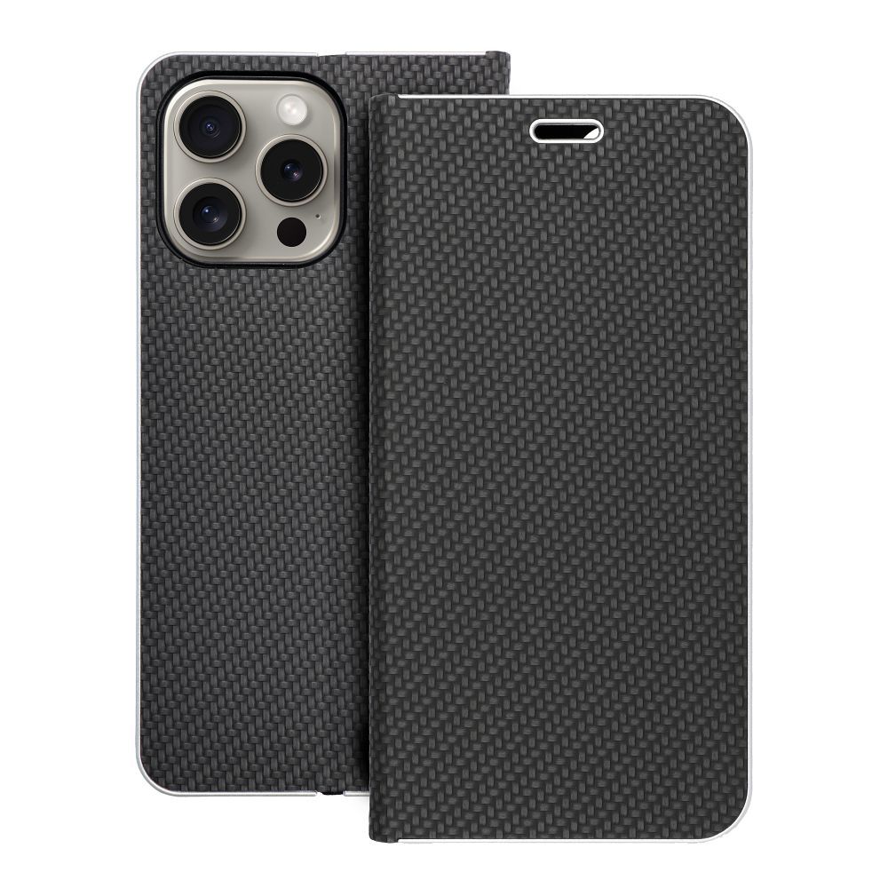 LUNA Book Carbon for IPHONE 15 Pro Max black